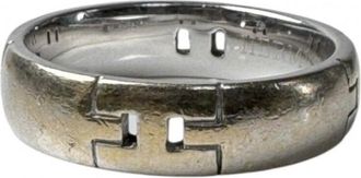 Herm&egrave;s White Gold Band Ring (Pre-Owned)