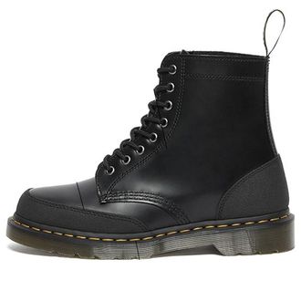 Dr. Martens 1460 Guard Panel Leather Lace Up Boots Black 27466001