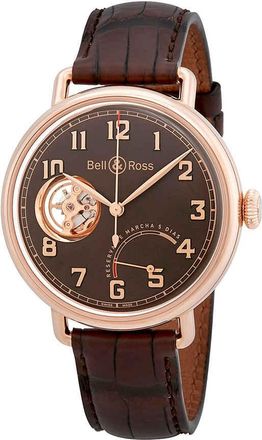 Bell & Ross Brown Dial Mens Hand Wound Limited Edition Watch WW1-EDICION