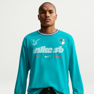 Nike Mens Nike SB Long-Sleeve Skate T-Shirt in Black | IM4434-010