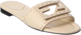Fendi Fendi Ff Baguette Leather Sandal