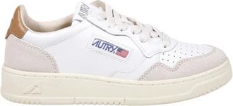 Autry Sneakers, female, White, 3 UK, Low Medalist Sneaker in White/Brown Sugar