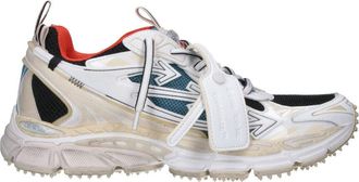 Off-white Multicolor Mesh Fabric Rubber Sole Sneakers