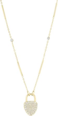 Electric Picks Womens Love Lockdown Necklace In Gold