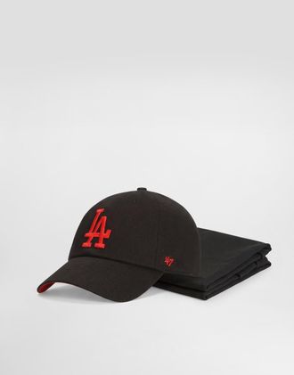 Dolce & Gabbana X 47 Los Angeles Dodgers Drill Balaclava - Man Hats And Gloves Black Onesize