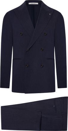 Tagliatore DOUBLE-BREASTED LINEN SUIT - Tagliatore - Man