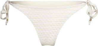 Seafolly Mesh Effect Tie Side Rio Pant Bikini-Bottom f&uuml;r Damen | wei&szlig;