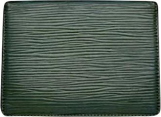 Louis Vuitton Pre-owned Leren Portemonnee - Dames - Vintage Accessoires - Groen - ONE Size - Leer - Vintage