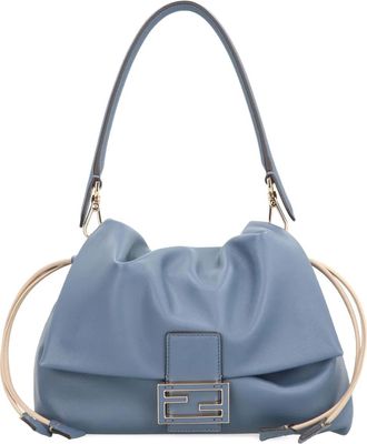 Fendi Borsa a spalla Mamma media - Blu