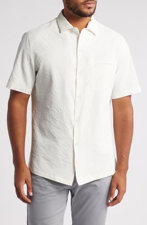 Tori Richard The Lanai Short Sleeve Button-Up Shirt in Eggshell at Nordstrom, Size Medium