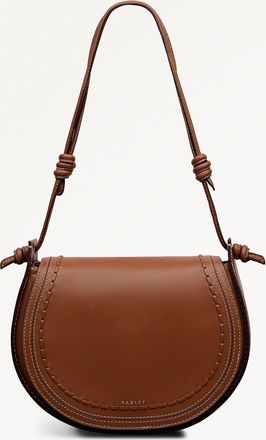 Radley London Cognac Medium Flapover Shoulder Bag The Camden SS26 Radley London