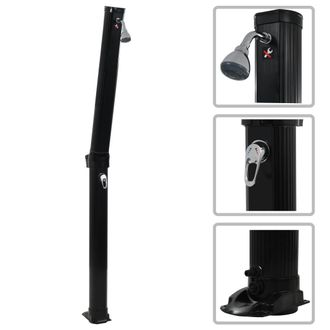 vidaXL Vidaxl - Ducha Solar Plegable Negra 214 Cm 23 L