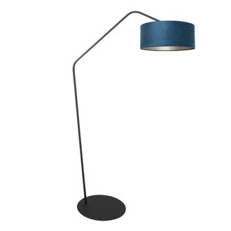 Anne Lighting L&aacute;mpara De Pie - Zigzag - Azul Negro - Metal - - Anne Lighting