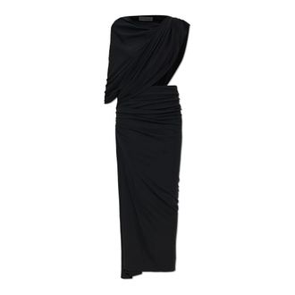 Balenciaga Asymmetrische jurk - Dames - Jurken - Zwart - Maat: S Viscose