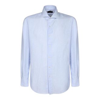 Dell'Oglio 721Ml 21217 004 Formele Overhemd - Heren - Zakelijke Overhemden - Blauw - M - Overhemden
