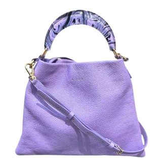 Marni Pre-owned Handbags, female, Purple, Size: ONE SIZE Pre-owned Venice Leather Handbag