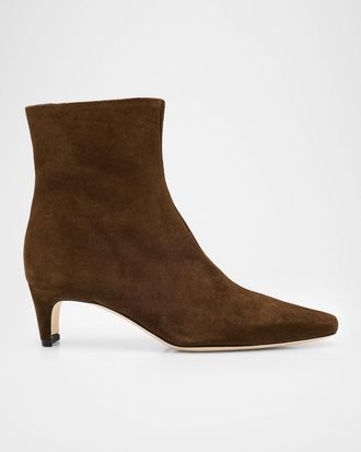 Staud Wally Suede Ankle Boots