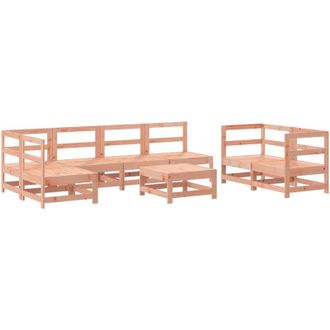 vidaXL Vidaxl Juego De Muebles De Jard&iacute;n 8 Pzas Madera Maciza Abeto Douglas