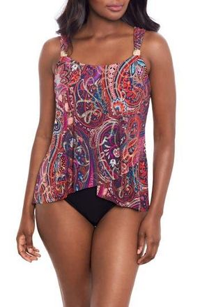Miraclesuit Dynasty Dazzle Tankini in Purple Multi at Nordstrom Rack, Size 12