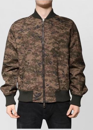 Dolce & Gabbana camouflage print cotton bomber jacket