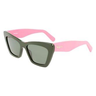 Ferragamo Groene Acetaatsunglasses