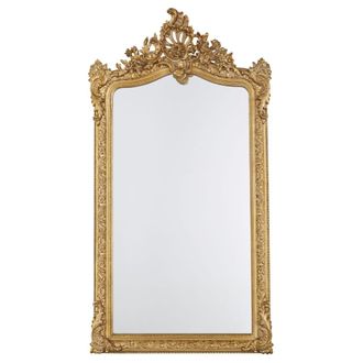 Maisons du monde Espejo grande rectangular con molduras doradas, 85x153 cm