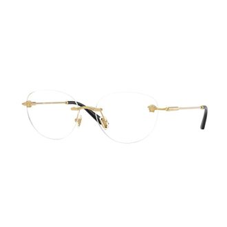 Versace Stylish Eyeglasses in Black - female - Versace - Glasses - Yellow - 55 MM - Accessories