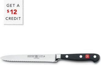 Wüsthof Wusthof 5In Classic Serrated Utility Knife With $12 Credit