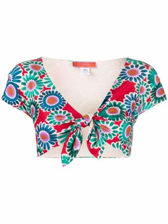 La DoubleJ Top bikini Bardot - Rosso
