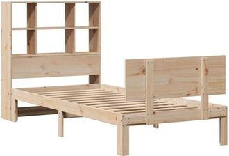 vidaXL Bookcase Bed without Mattress 90x190cm Single Solid Wood Pine Vidaxl