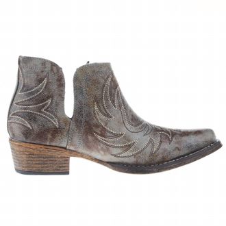Roper Womens Ava Western Bootie In Gray