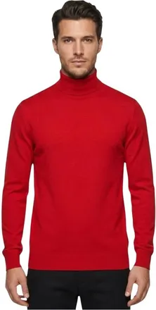 Daniele Alessandrini Truien & Vesten, Heren, Rood, S, Maglia collo alto