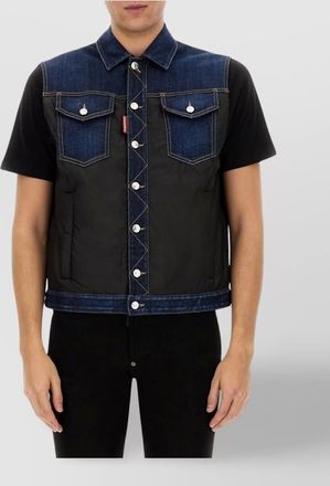 Dsquared2 denim puffer vest