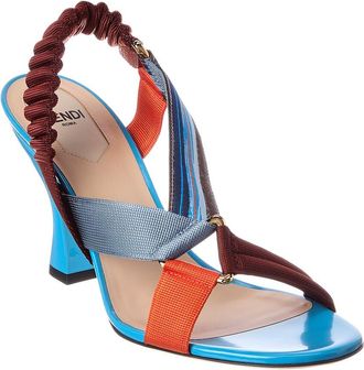 Fendi Fendi Iconic Colibri Patent Sandal