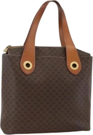 Celine Pre-owned Handbags, female, Brown, Size: ONE SIZE Pre-owned Canvas Tote Bag