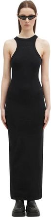 VETEMENTS Tanktop Maxi - Dames - Maxi kleedjes - Zwart - XS - Katoen - Kleedjes