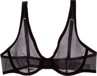 Wolford Bonded To Tulle Unlined Plunge Bra