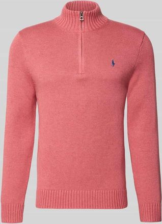 Polo Ralph Lauren Troyer mit Label-Stitching in Altrosa Melange, Größe XXL