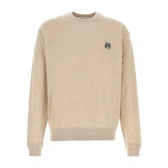 Maison Kitsun&eacute; Uomo, Maglie, Beige, L, new