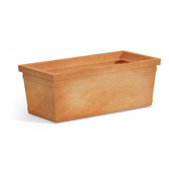 Monacis Macetero Decorativo Cl&aacute;sico Tradicional De 80x40 Cm Y 34 Cm De Alto, Fabricado En Pol&iacute;mero Impruneta Resistente, Ideal Para Plantas En Terrazas