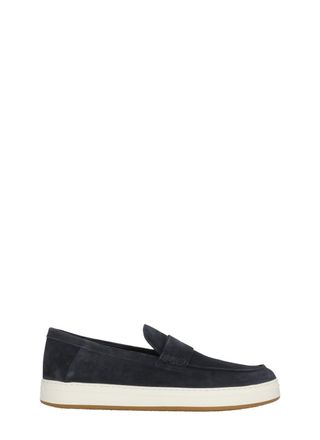 Hogan Blue H-Tv Suede Loafers