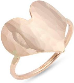 Nashelle Love Hammered Heart Ring in Gold Fill at Nordstrom, Size 6