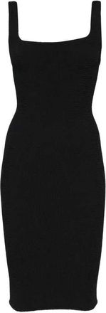 Hunza G Midikleid mit quadratischem Ausschnitt