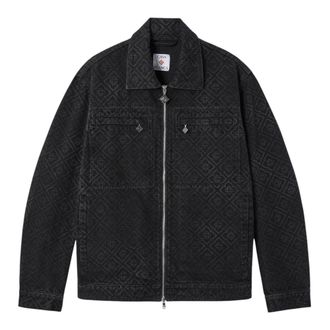Casablanca Monogram Denim Jacket - - Jackets - Uomo - Nero - XL