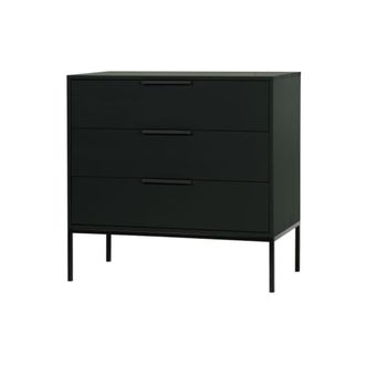 Woood C&ograve;moda de madera de pino negro