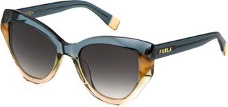 Furla SFU886V 07NG Womens Sunglasses Green Size 54