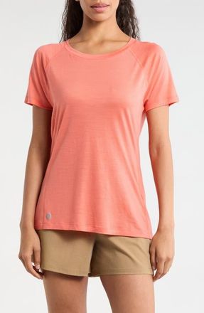 Smartwool Ultralite Crewneck T-Shirt in Coral Reef at Nordstrom, Size X-Small