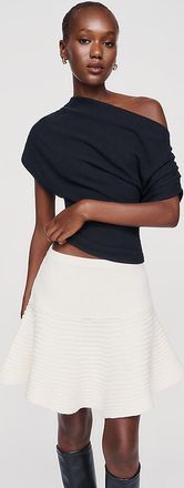 Maeve Raglan Ottoman Swing Mini Skirt