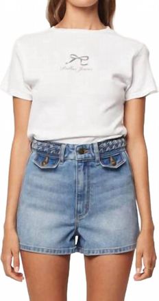 Rolla's Pretty Bow Classic Tee In Cloud 7274