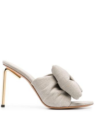 Off-white Sandalen met strikdetail - Beige